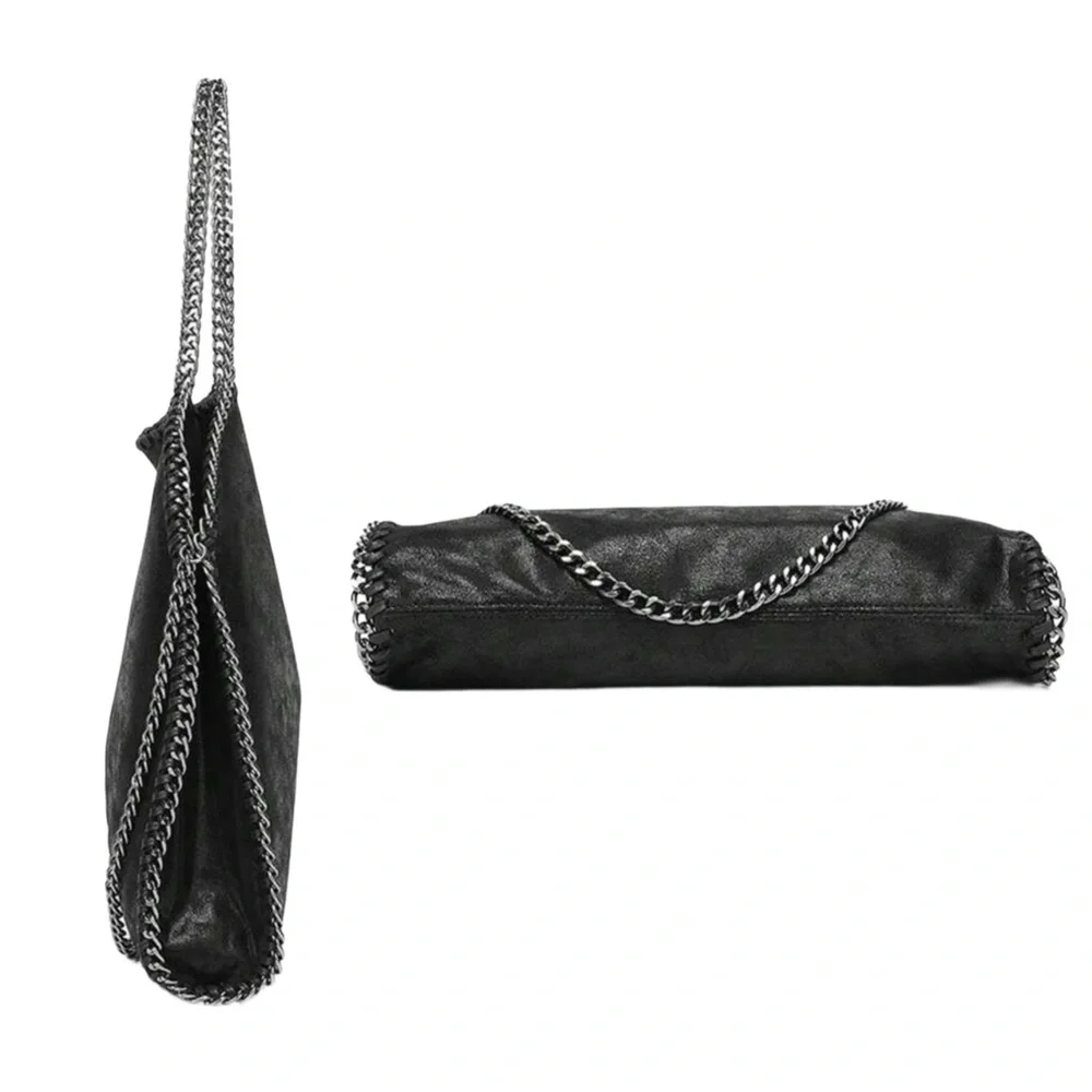 The STELLA Black Chained Handbag Shoulder Hobo - BRAND NEW BOUTIQUE ITEM